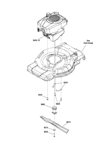 Engine Group Diagram and Parts List for 7800908-CESPV22675FC 2012 Briggs and Stratton Lawn Mower